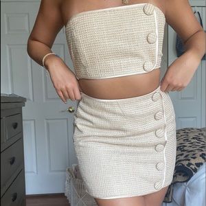 Naked Wardrobe Two piece twill set
